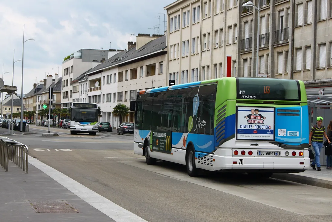 Des bus de la STRAN à Saint-Nazaire